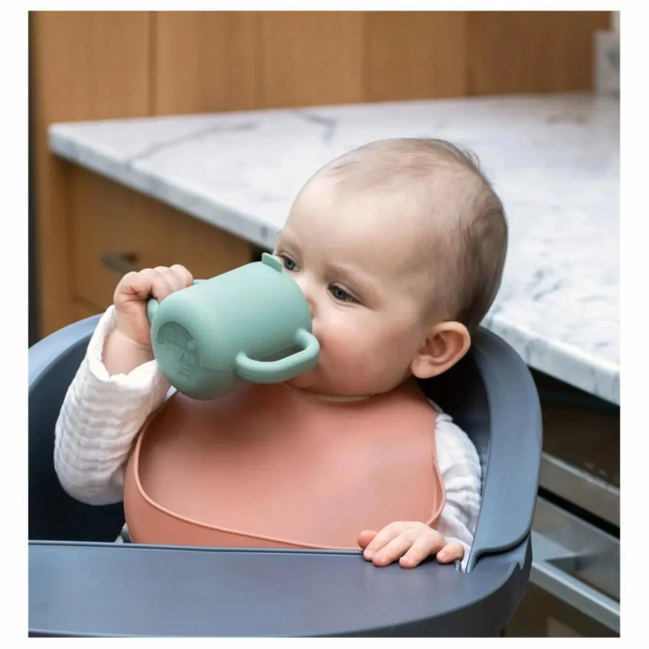 Clearance Tasse d'apprentissage en silicone | Tasses Et Gobelets D'Apprentissage|Premiers Repas