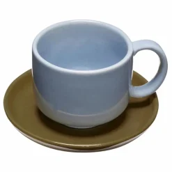 New Hübsch Tasse et sous-tasse Amare | Bleu Clair