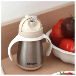 Béaba Tasse paille en inox || Tasses Et Gobelets D'Apprentissage|Premiers Repas