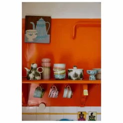 Hot HKliving Tasses à cappuccino Dada - Set de 4 Multicolore