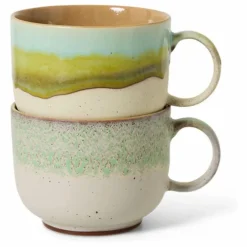 HKliving Art De La Table*Tasses en grès Neo - Set de 2 |