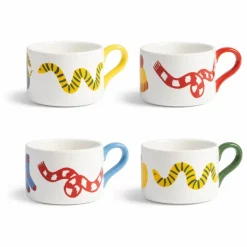 Discount &Klevering Tasses Haines - Set de 4 Multicolore