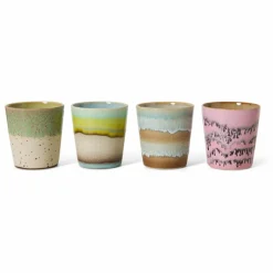 HKliving Art De La Table*Tasses Pop Art - Set de 4