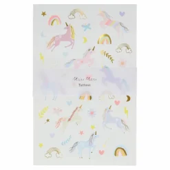 Meri Meri Tatouages temporaires Licorne|Enfant Soins Du Corps|Soins Du Corps