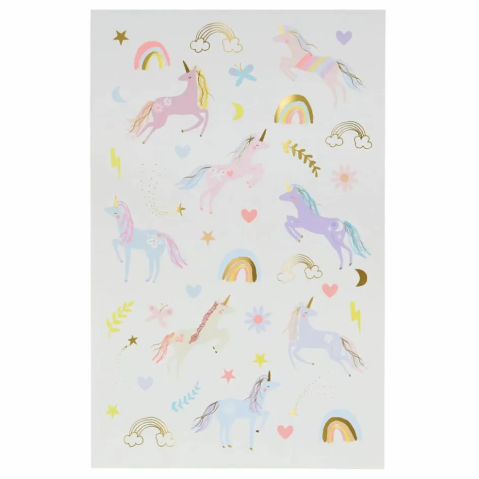 Meri Meri Tatouages temporaires Licorne|Enfant Soins Du Corps|Soins Du Corps