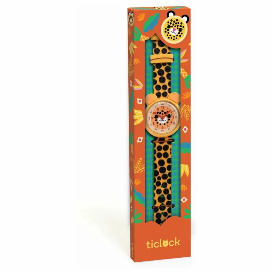 Sale Djeco TICLOCK - Montre Guépard | Orange