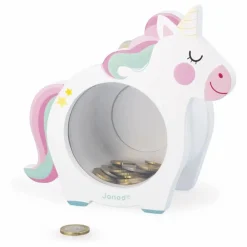 Sale Janod Tirelire Licorne Multicolore