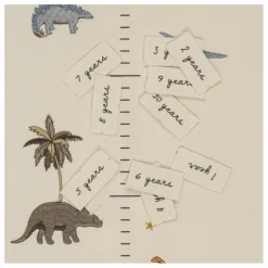 Konges Sløjd Toise Dino en coton bio|Enfant Décoration Murale|Cadeau De Naissance
