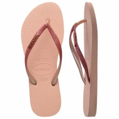 Havaianas Tongs Slim Glitter ||Femme Sandales, Espadrilles|Sandales, Espadrilles