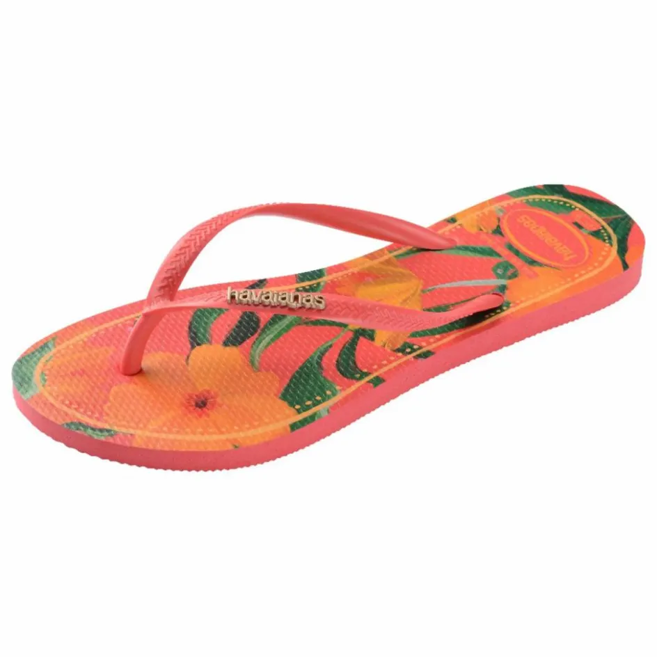 Havaianas Tongs Slim Tropical ||Femme Sandales, Espadrilles|Sandales, Espadrilles