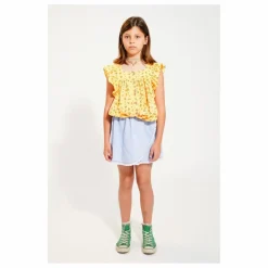 Discount Piupiuchick Top Fleuri Coton Bio | Jaune