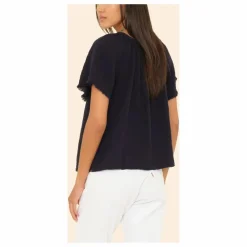 Discount Xirena Top Macie Gaze de Coton | Bleu nuit