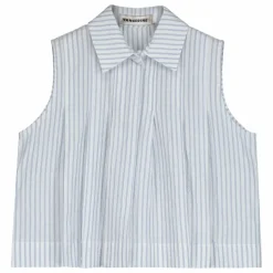 Sale Tangerine Top Rayé | Bleu Clair