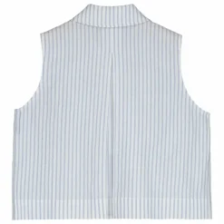 Sale Tangerine Top Rayé | Bleu Clair