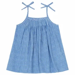 New Lucas du Tertre Top Violette Bobby Vichy | Bleu