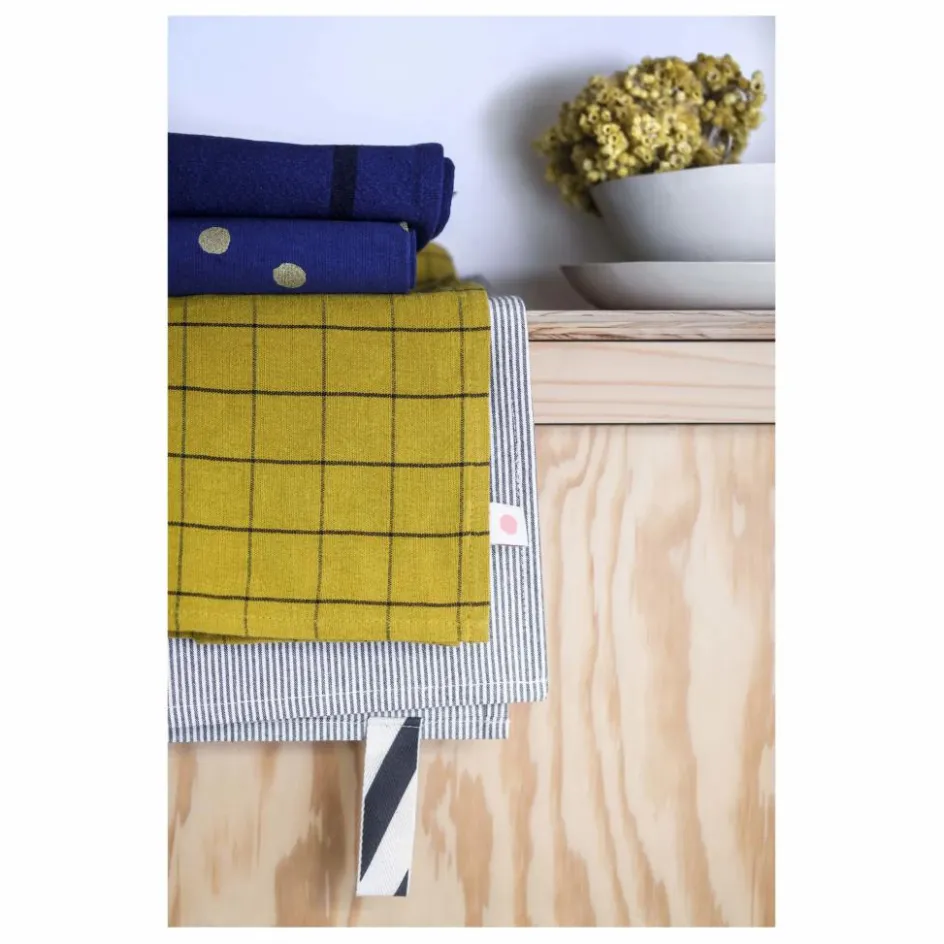 La cerise sur le gâteau Linge De Table|Art De La Table*Torchon à rayures Finette
