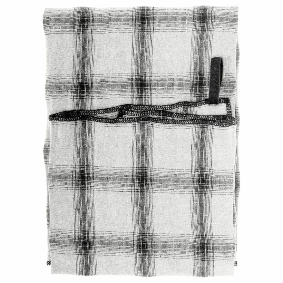Le Monde Sauvage Torchon Highlands à carreaux en lin lavé || Linge De Table|Art De La Table