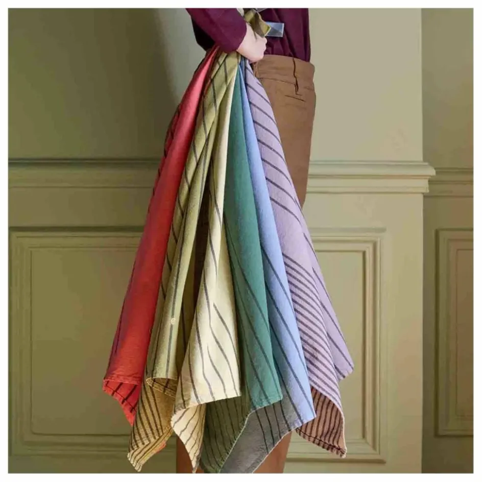La cerise sur le gâteau Linge De Table|Art De La Table*Torchon rayé en coton bio Piero |