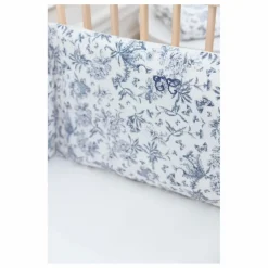 Tartine et Chocolat Tour de lit Toile de Jouy | Bleu marine