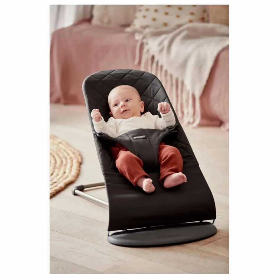 Discount BabyBjörn Transat Bliss en coton matelassé | Noir