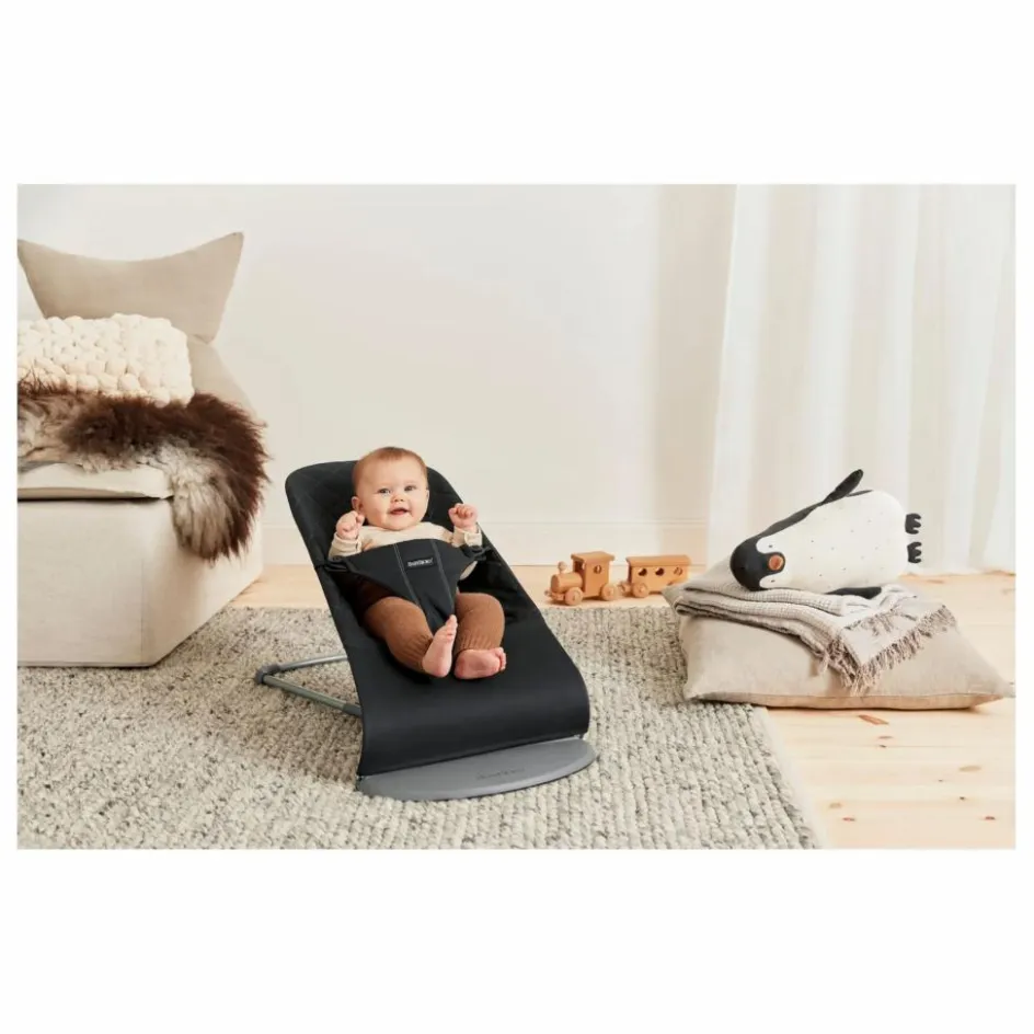 Discount BabyBjörn Transat Bliss en coton matelassé | Noir