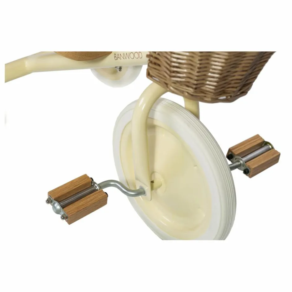 Outlet Banwood Tricycle en métal et bois | Crème