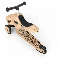 Best Scoot & Ride Trottinette 2 en 1 Léopard Multicolore
