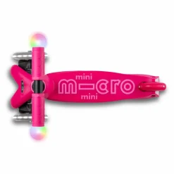 Sale Micro Trottinette Mini 3en1 Revolution Deluxe Magic LED | Rouge framboise