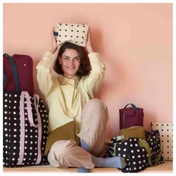 La cerise sur le gâteau Trousse de toilette Cube en coton bio Iona ||Homme/Femme Voyage, Outdoor|Soins, Wellness