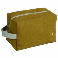 Sale La cerise sur le gâteau Trousse de toilette Cube en coton bio Iona | Gold