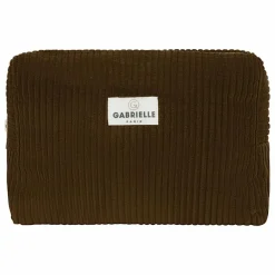 Gabrielle Paris Trousse de toilette en velours côtelé ||Homme/Femme Voyage, Outdoor|Soins, Wellness