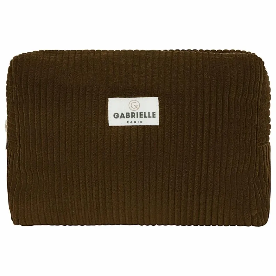Gabrielle Paris Trousse de toilette en velours côtelé ||Homme/Femme Voyage, Outdoor|Soins, Wellness