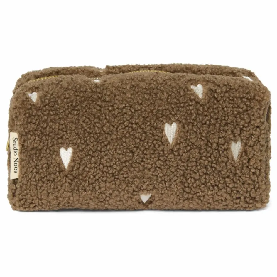 Studio Noos Trousse de toilette Hearts | Marron