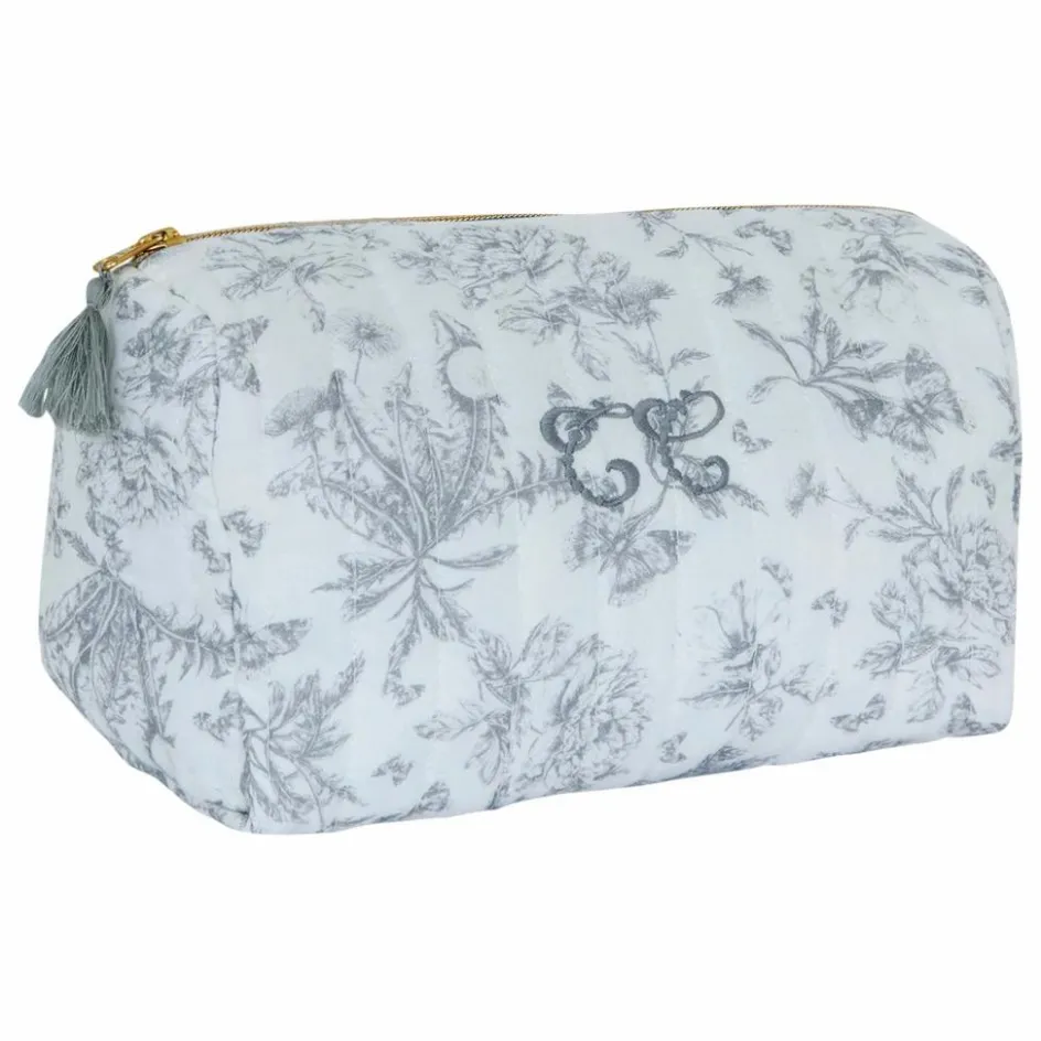 Trousse de toilette Toile de Jouy | Enfant Trousses De Toilette|Soins Bébé Et La Beauté