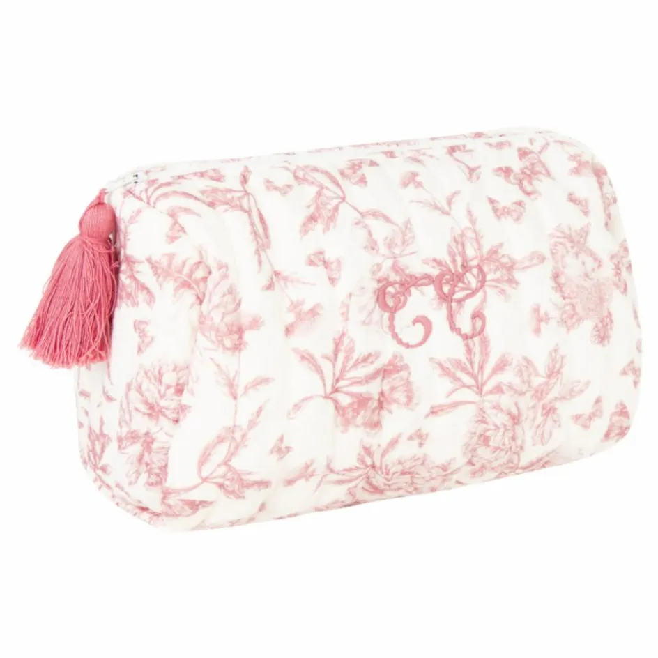 Hot Trousse de toilette Toile de Jouy | Enfant Trousses De Toilette|Soins Bébé Et La Beauté