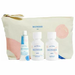 Minois Trousse Les Essentiels - Set de 3|Enfant Cadeau De Naissance|Soins Du Corps