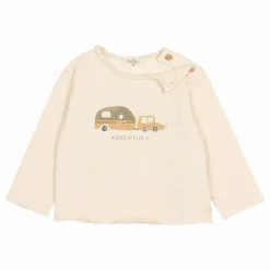 Discount Búho T-shirt Adventure Coton Bio | Ivoire