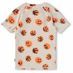 New T-shirt Anti-UV Neptune Basketballs Fibres Recyclées | Enfant Maillots De Bain