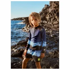 Enfant Molo Maillots De Bain|Maillots De Bain*T-shirt Anti-UV Noble Vagues Fibres Recyclées |