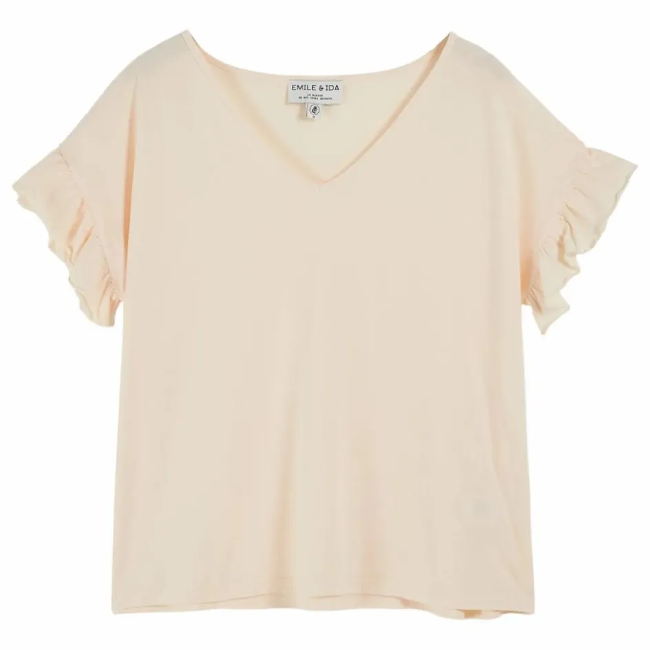 Online Emile et Ida T-shirt Babio Coton Bio | Crème