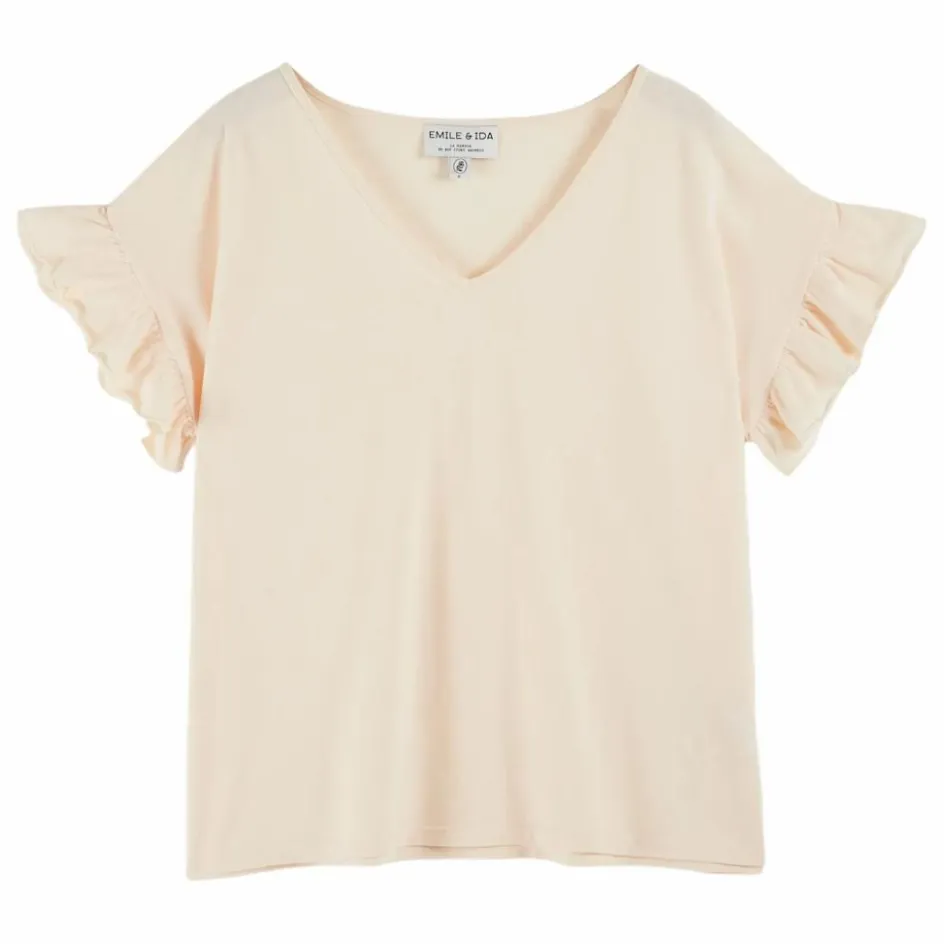 Online Emile et Ida T-shirt Babio Coton Bio | Crème