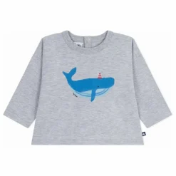 Sale Petit Bateau T-shirt Baleine | Gris