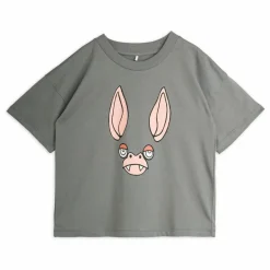 Sale Mini Rodini T-shirt Bat Coton Bio | Gris
