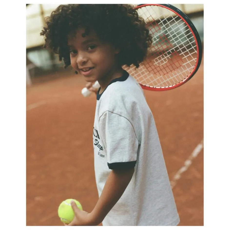 Sale Sporty & Rich T-shirt Be Nice Coton Recyclé | Gris