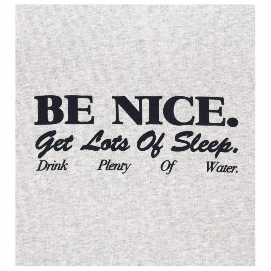 Sale Sporty & Rich T-shirt Be Nice Coton Recyclé | Gris