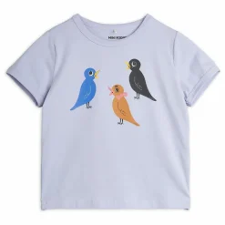 Mini Rodini T-shirt Bird Coton Bio | Lilas|Enfant Blouses, T-Shirts|Blouses, T-Shirts
