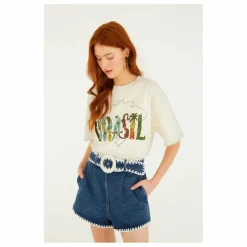 Farm Rio T-shirt Brasil ||Femme Tee-Shirts, Polos