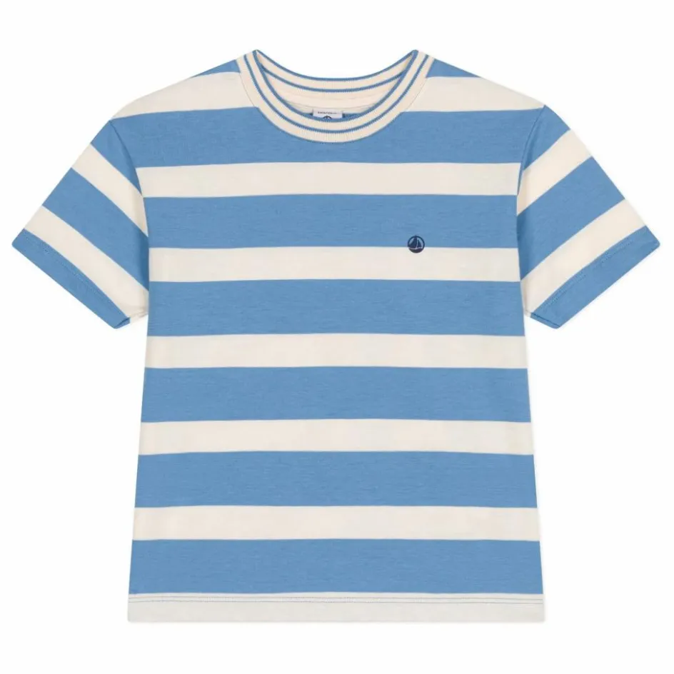 Sale Petit Bateau T-Shirt Brasso Coton Bio | Bleu