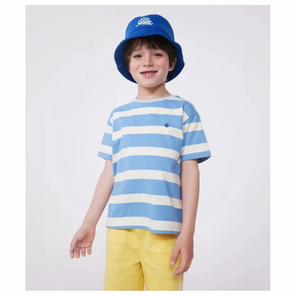 Sale Petit Bateau T-Shirt Brasso Coton Bio | Bleu