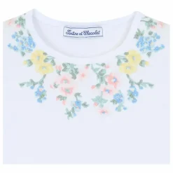 Hot Tartine et Chocolat T-shirt Brodé | Blanc